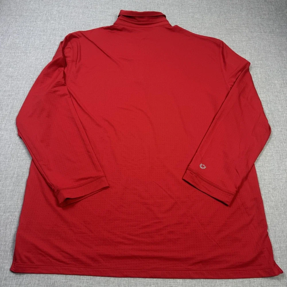 IBKUL Polo Shirt Mens 2XL Red Icefil Technology Long Sleeve Golf Performance